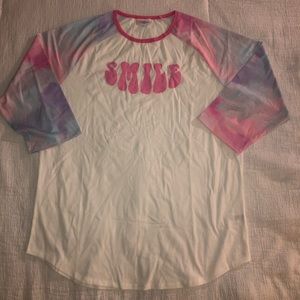 LuLaRoe Randy “SMILE” Shirt